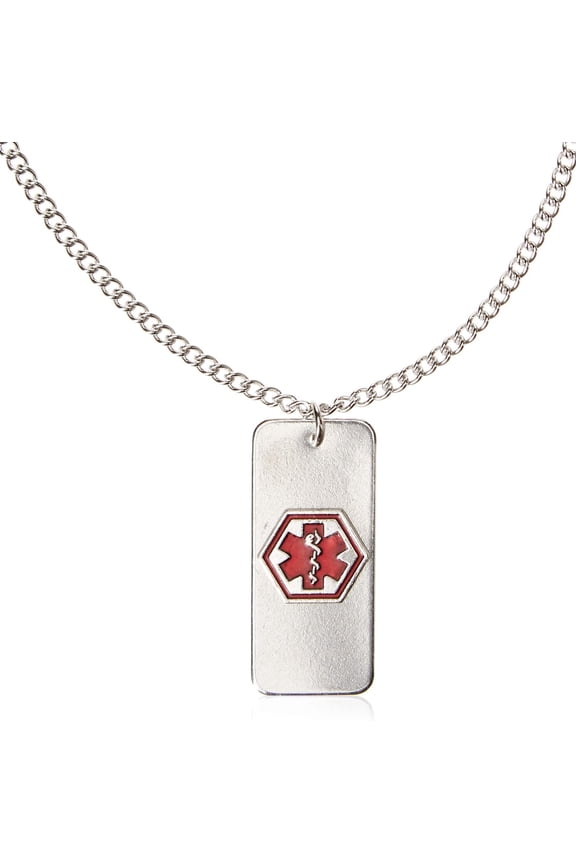 Penicillin Medical Id Allergy Necklace, Medical Alert Jewelry - 1 Ea