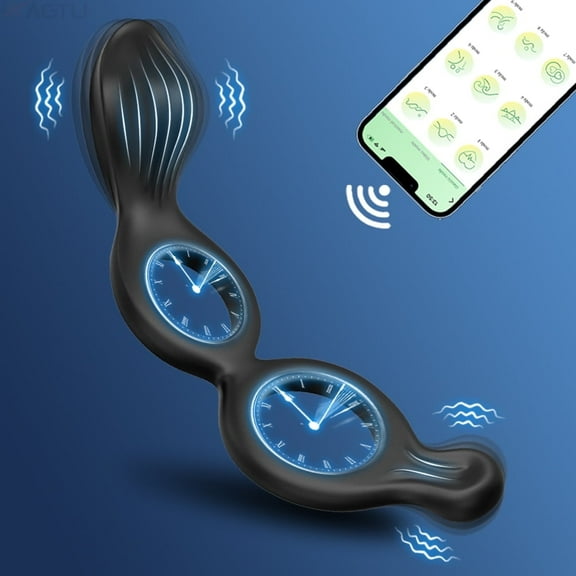 Penis Vibrators Penis 2 Rings for Couples with Wireless APP Controlled 9 Intense Vibration Modes