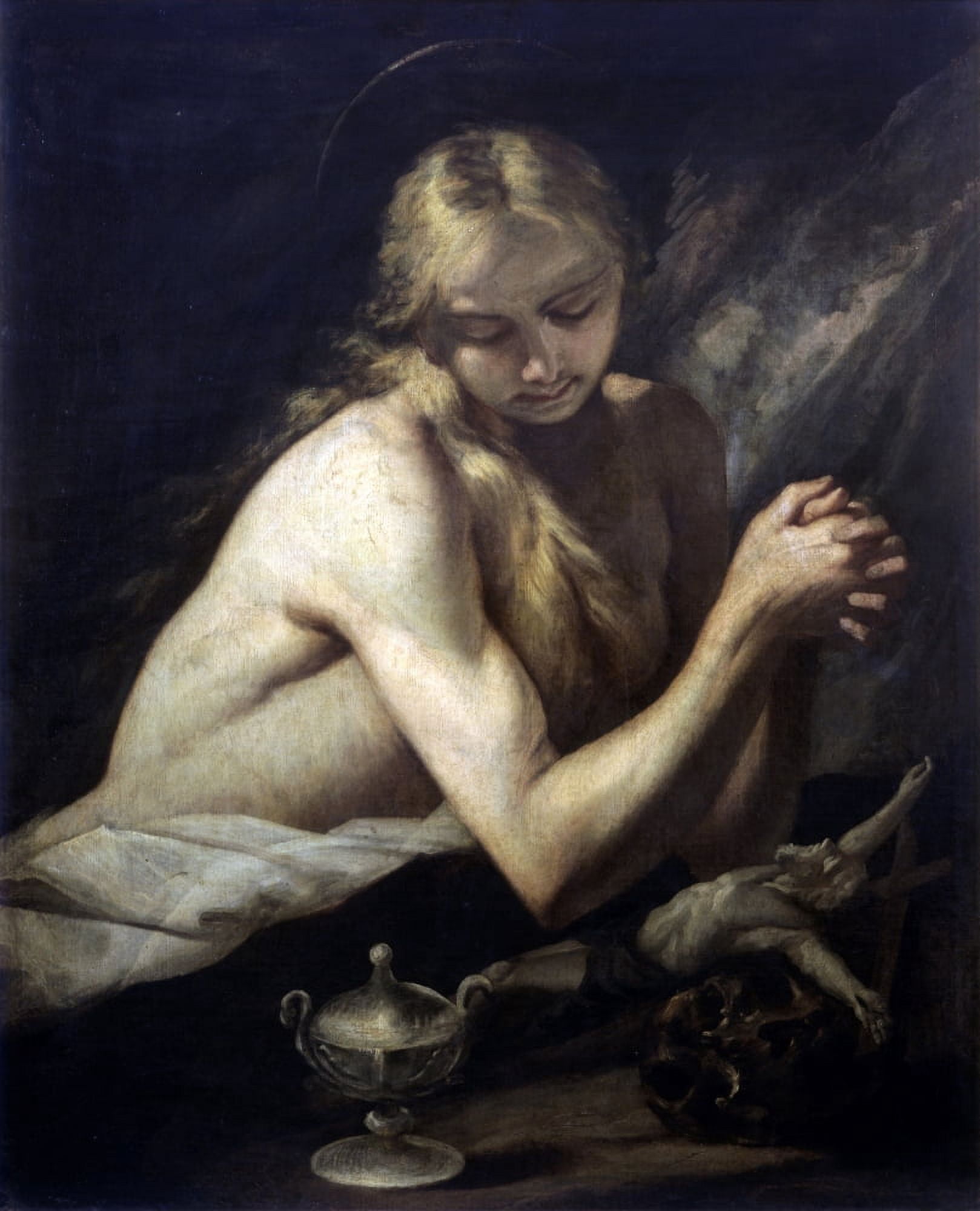 Penitent Magdalene Canvas Art -  (18 x 24)