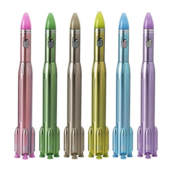 Penkiiy 1ml Mini Shuttle Pens Plastic Retractable Ballpoint Pens for Kids Students Gift Office School Supplies(2PCS)