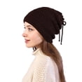 thumbnail image 1 of Penkiiy 2-in-1 USB Heated Hat and Scarf Set, Knit Beanie Hat Neck Warmer for Men Women Soft Lined Knitted Hat Winter Warm Cap Ski Beanies Coffee, 1 of 8