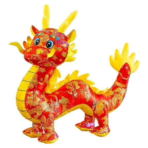 Penkiiy 2024 Dragon Plush Doll, Chinese Dragon Plushies, Stuffed Printed Dragon Plushies, Stuffed Doll Pillow Festival Party