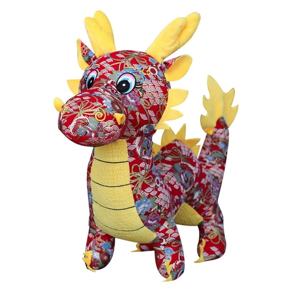 Penkiiy 2024 Dragon Year Doll Dragon Plush Toy Tang Costume Dragon Doll Activity Gift