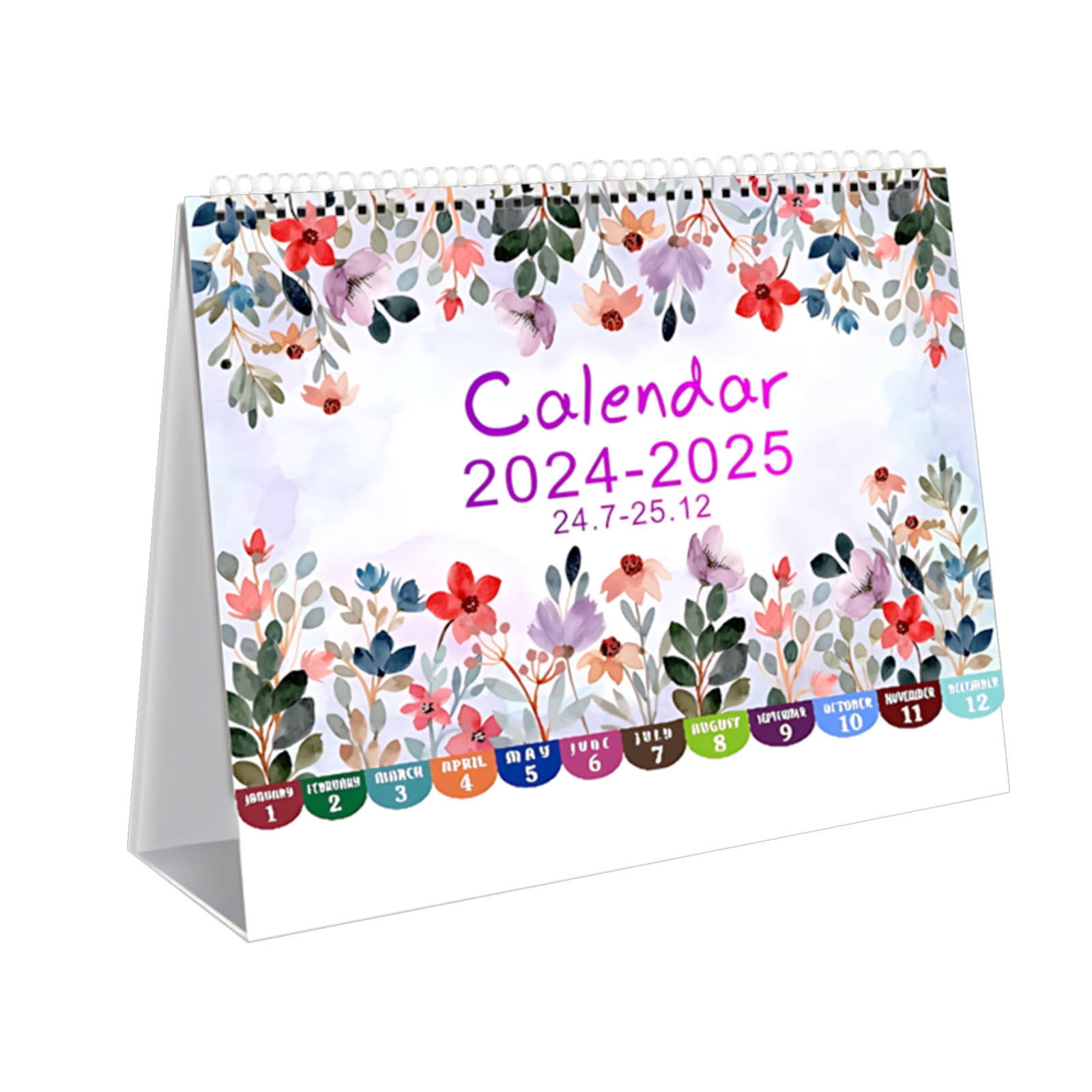 Penkiiy 2025 Desk Calendar July. 2024 Dec. 2025, 18 Months Desk