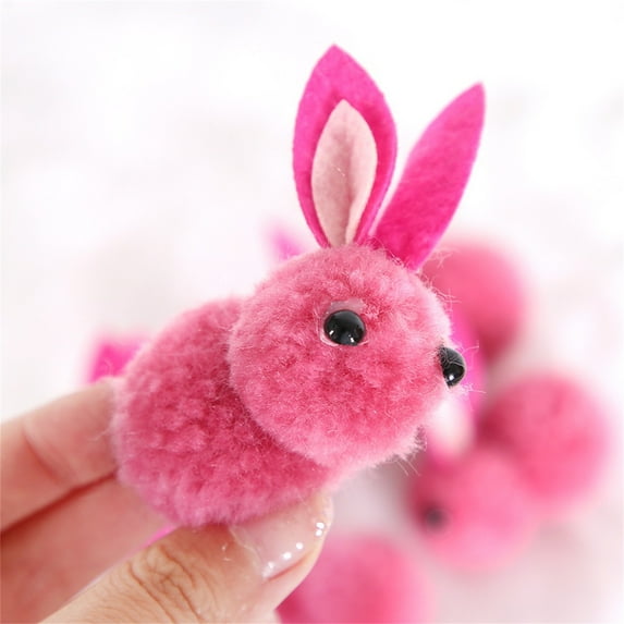 Penkiiy 20pcs Mini Plush Rabbit Tiny Joint Rabbit 2.16 Inch Small Bunny Doll Soft Bunny Stuffed Animal Toys for Easter Birthday Cake Wedding Decorations Party Favors