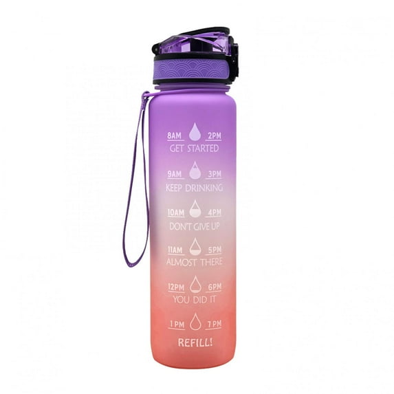 Penkiiy 34 oz Water Bottle With Times To Drink - 34 oz Water Bottle With Straw - Motivational Water Bottle - Large Water Bottle - Sports Water Bottle With Time Marker - Gym Water Jug 34 oz