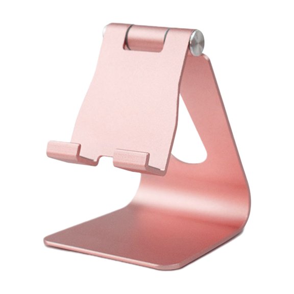 Penkiiy Aluminum Alloy Cell Phone Stand, Phone Stand for Desk, Portable Phone Holder, Phone Dock, Office Desk Accessories, Compatible with All Smartphones