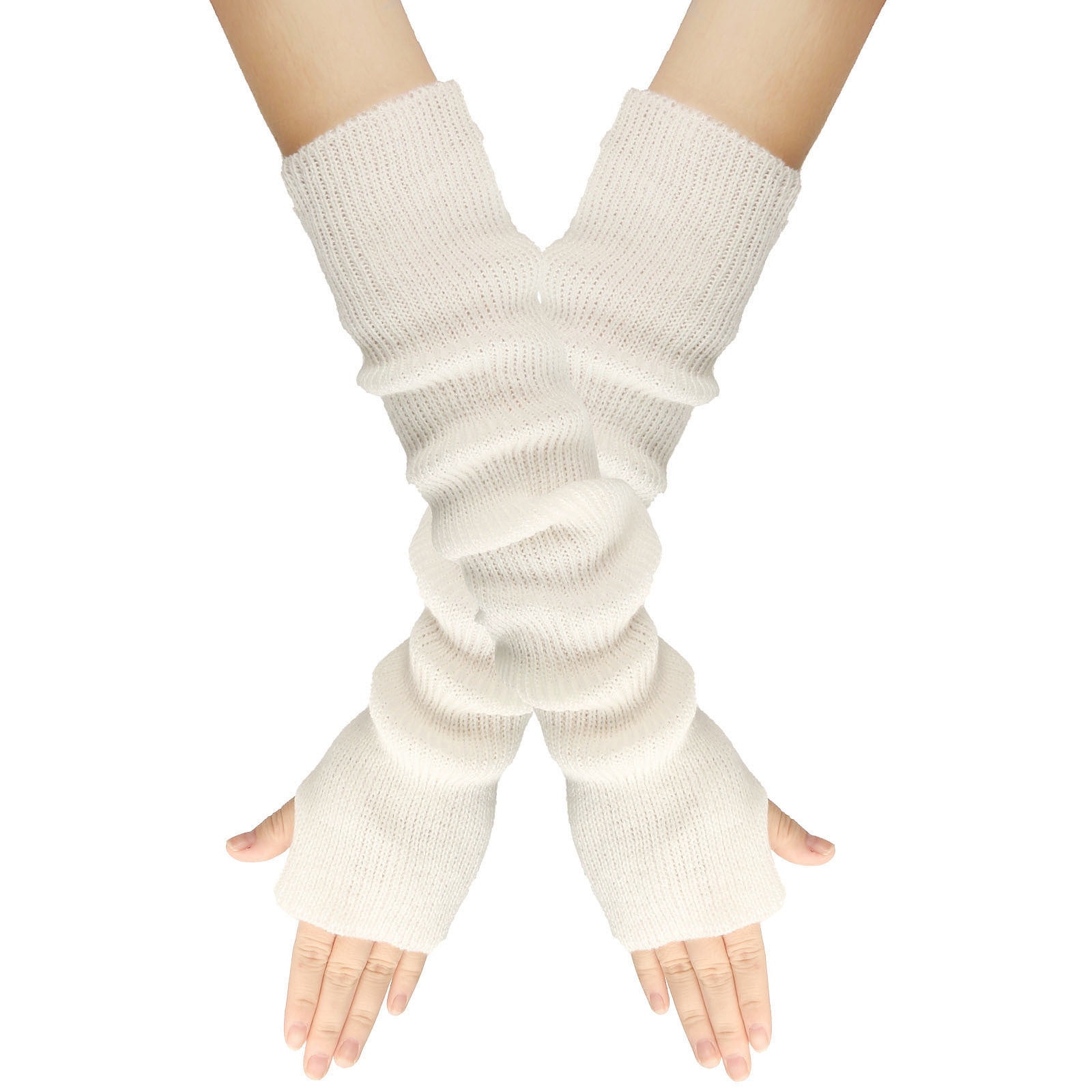 Penkiiy Arm Warmers Fingerless Gloves For Women Women Winter Wrist