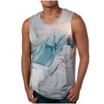 thumbnail image 1 of Penkiiy Athletic Tank Tops for Men Sleeveless Gym Workout Running Shirts Marble Print Muscle Tanks Undershirts XL Purple, 1 of 4