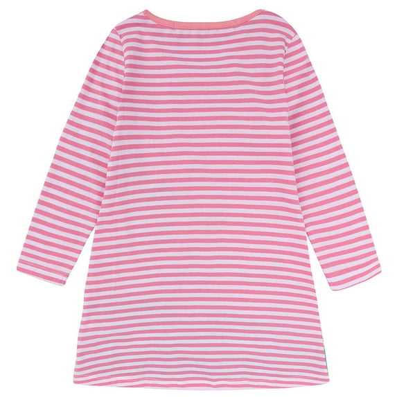 Penkiiy Autumn Children's Girl's Clothing Tshirt Long Sleeve Striped Embroidered Dress Dresses for Toddler Girls 18-24 Months 2023 Summer Deal