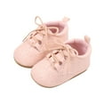 thumbnail image 1 of Penkiiy Baby First Walking Shoes Infant Walker Shoes Toddler Boys Girls Breathable Sneakers Crib Shoes Pink for 3-5 Months, 1 of 6