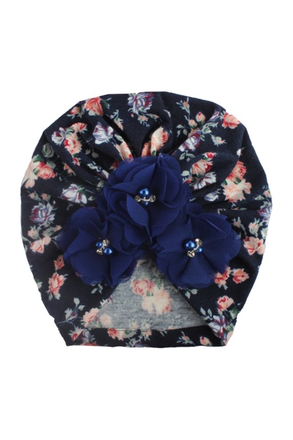 Baby Hats Baby Winter Hat Baby Fashion Four Beads Printing Hat Newborn Cap Fetal Cap Basin Hat Warm A Hat for Free Size