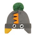 thumbnail image 1 of Penkiiy Baby Hats Baby Winter Hat Winter Baby Boys Girls Pattern Knitted Windproof Warmth Ear Protection Children Hat Gray Hat for S, 1 of 2