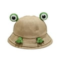 thumbnail image 1 of Penkiiy Baby Hats Bucket Hat Parent-child Cute Hat All-match Fisherman Hat Student Sunscreen Sun Hat Khaki Hat for One Size, 1 of 2