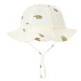 thumbnail image 1 of Penkiiy Baby Hats Bucket Hat Toddler Baby Summer Sun Protection Fashion Print Outdoor Sun-hat Cute Sunscreen Hat Cap Beige Hat for 3-12 Months, 1 of 4