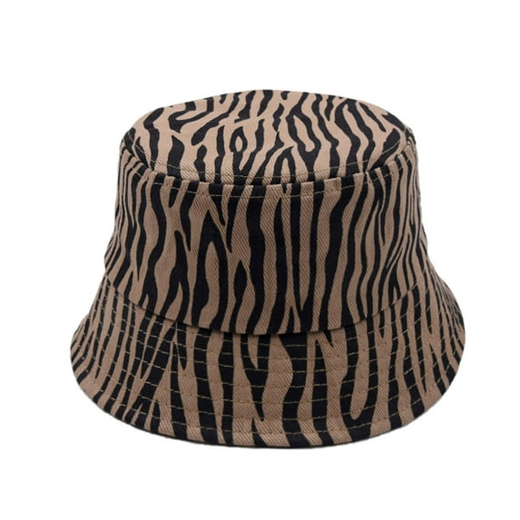 Penkiiy Baby Hats Bucket Hat Toddler Kids Summer Fisherman's Hat Camouflage Leopard Pattern Outdoor Children UV-proof Sun Beach Cap Coffee Hat for One Size
