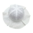 thumbnail image 1 of Penkiiy Baby Hats Sun Hat Infant Baby Cute Cotton Hat Summer Kids Princess Breathable Bucket Sun Hat White Hat for 2-5 Years, 1 of 7