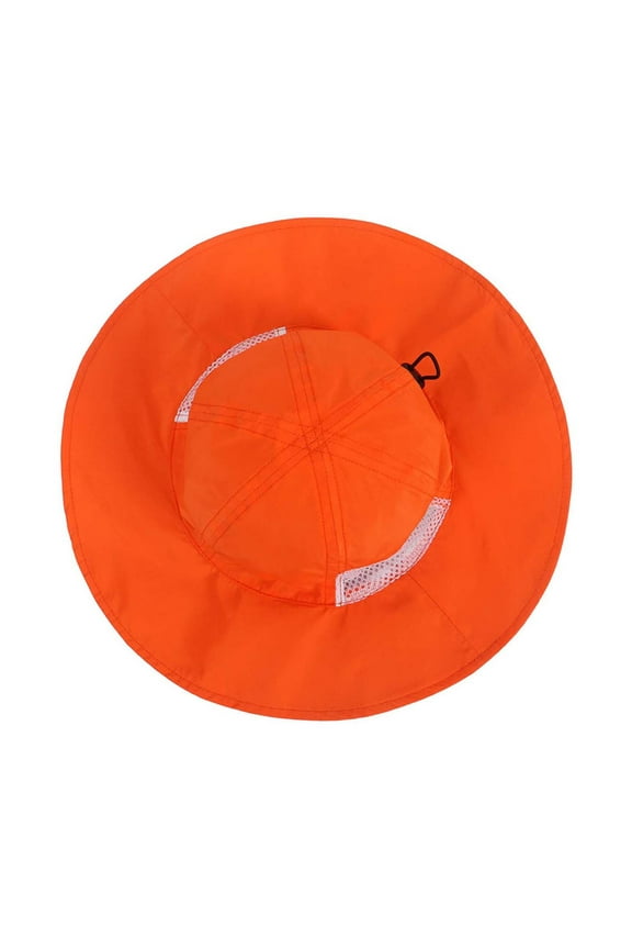 Baby Hats Sun Hat Memory Cloth Mesh Sun Hat Baby Sunshade Child Fisherman Hat Beach Sunscreen Hat Orange Hat for 1-2 Years