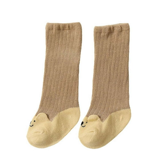 Penkiiy Baby Socks Toddler Boys Girls Cute Stocking Keep Warm Soft Indoor Toddler Socks Coffee Kids Socks for 6-12 Months