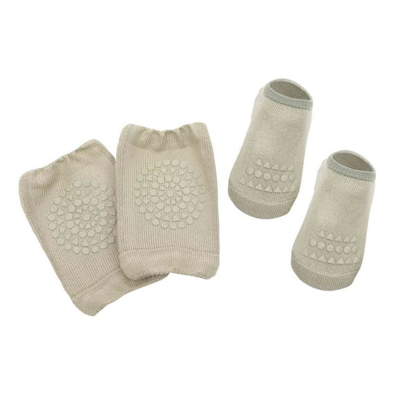 Penkiiy Baby Socks Toddler Boys Girls Solid Color Breathable Kids Dispensing Non-slip Indoor Crawl Knee Pads Suit Army Green Kids Socks for 1-3 Years