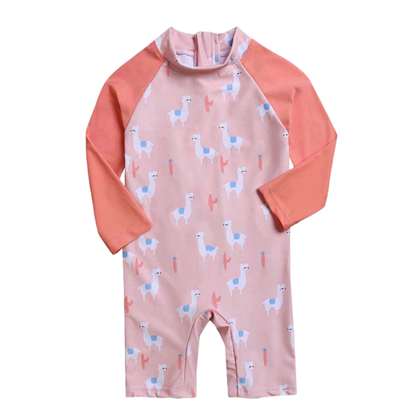 Tropical Rash Guard Baby Swimsuit