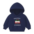 thumbnail image 1 of Penkiiy Baby Toddler Kids Boy Girl Solid Christmas Prints Casual Pocket Hoodie Sweatershirt Pullover Navy Clearance for 6-7 Years, 1 of 8