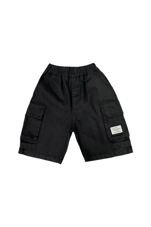 Baby Unisex Clothes,Child's Summer Printed Boys Girls Baby Botton Short Pants Cute Shorts Overalls,Cheap Stuff Black for 8 Years