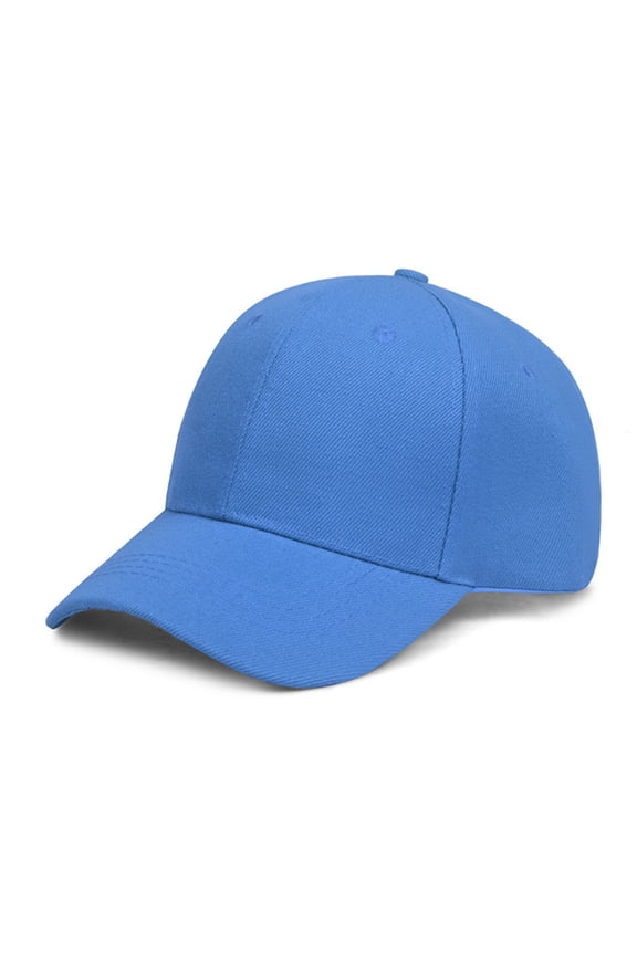 Baseball Cap Dad Hat Plain Men Women Cotton Adjustable Blank Unstructured Soft Blue