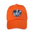thumbnail image 1 of Penkiiy Baseball Cap Golf Dad Hat Adjustable Original Classic Low Profile Cotton Hat Unconstructed Plain Cap Men Women Free Size Orange, 1 of 4