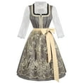 thumbnail image 1 of Penkiiy Bavarian Dirndl Dress Set For Oktoberfest Dirndl Comfy Maid Uniform Traditional Women German Festival Waitress With Apron And Blouse, 1 of 9