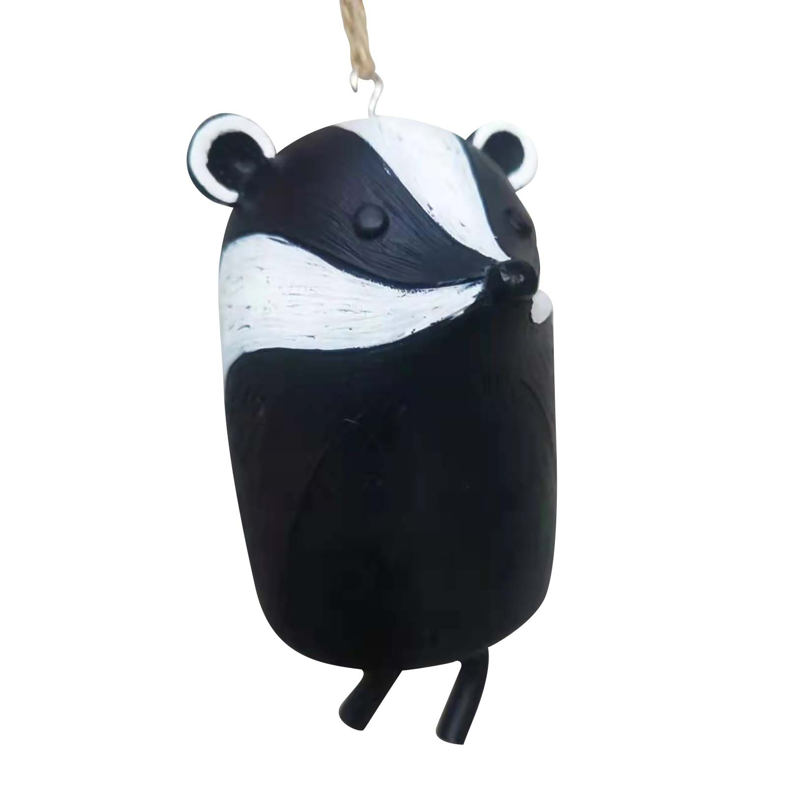 Penkiiy Beautiful Rustic Animal Wind Chimes，Bohemian Resin Wind Chime Garden Courtyard