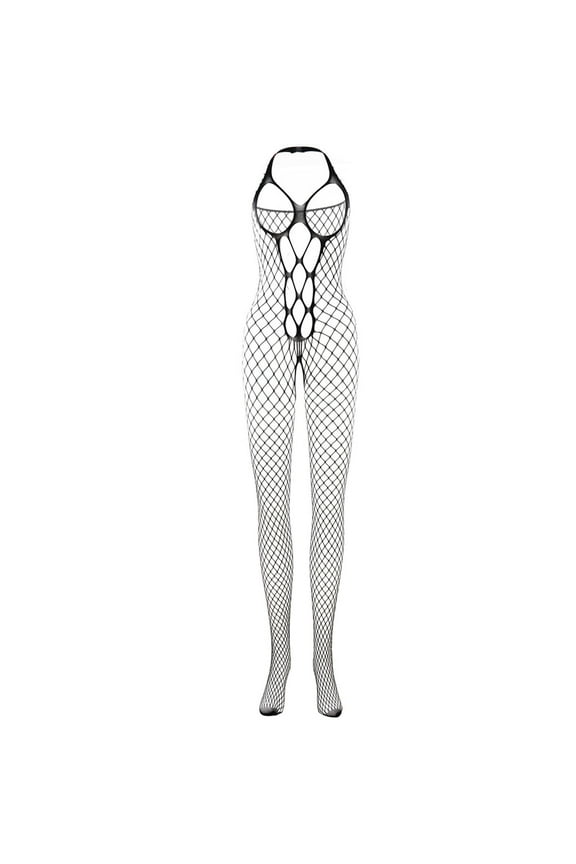 Body Stockings Crotchless Men's One-piece Stockings With Transparent Elastic Front And Back Hollow Crotch Sexy And Funny Stockings Tights Black Tights