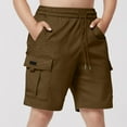thumbnail image 1 of Penkiiy Boys Cargo Shorts with Pockets - Elastic Waist Summer Casual Shorts for Toddler & Big Kids, 1 of 7