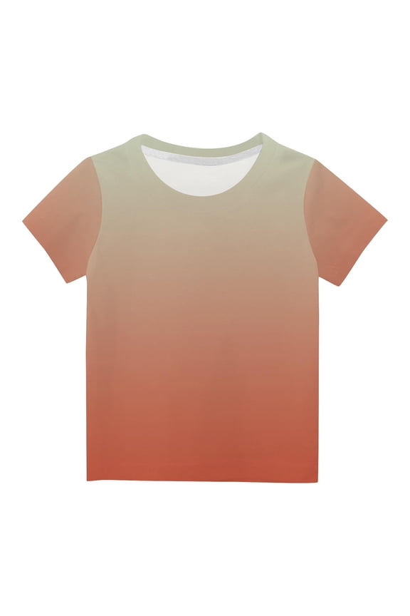 Boys Girls Gradient Shirt Hippies Senior Rainbow Tees T Shirts for Kids 11-12 Years Multicolor