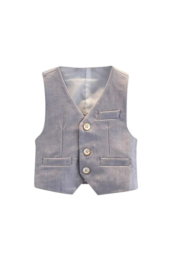 Boys' Western Vest | Trendy Sleeveless Denim Jacket for Kids - Premium Comfort, Stylish & Durable Design