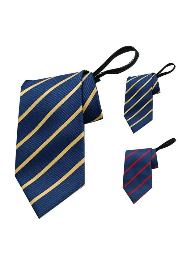 Business Ties for Men Pretied ,Mens Ties Adjustable Zipper Neck Tie 3.15" Men's Neckties for Wedding Party Business Graduation Yellow