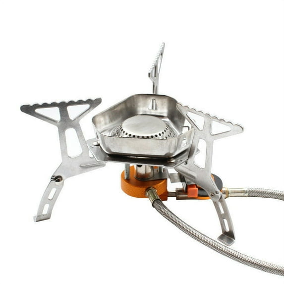 Penkiiy Camping Burner Stove Outdoor Gas Stove Small Backpacking Stoves Portable Bottletop Backpacking Stove Portable Tourist Survival Bushcraft Kitchen
