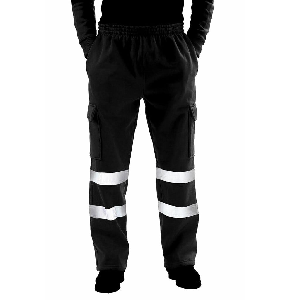 Penkiiy Cargo Pants for Men Men Road Work High Visibility Overalls