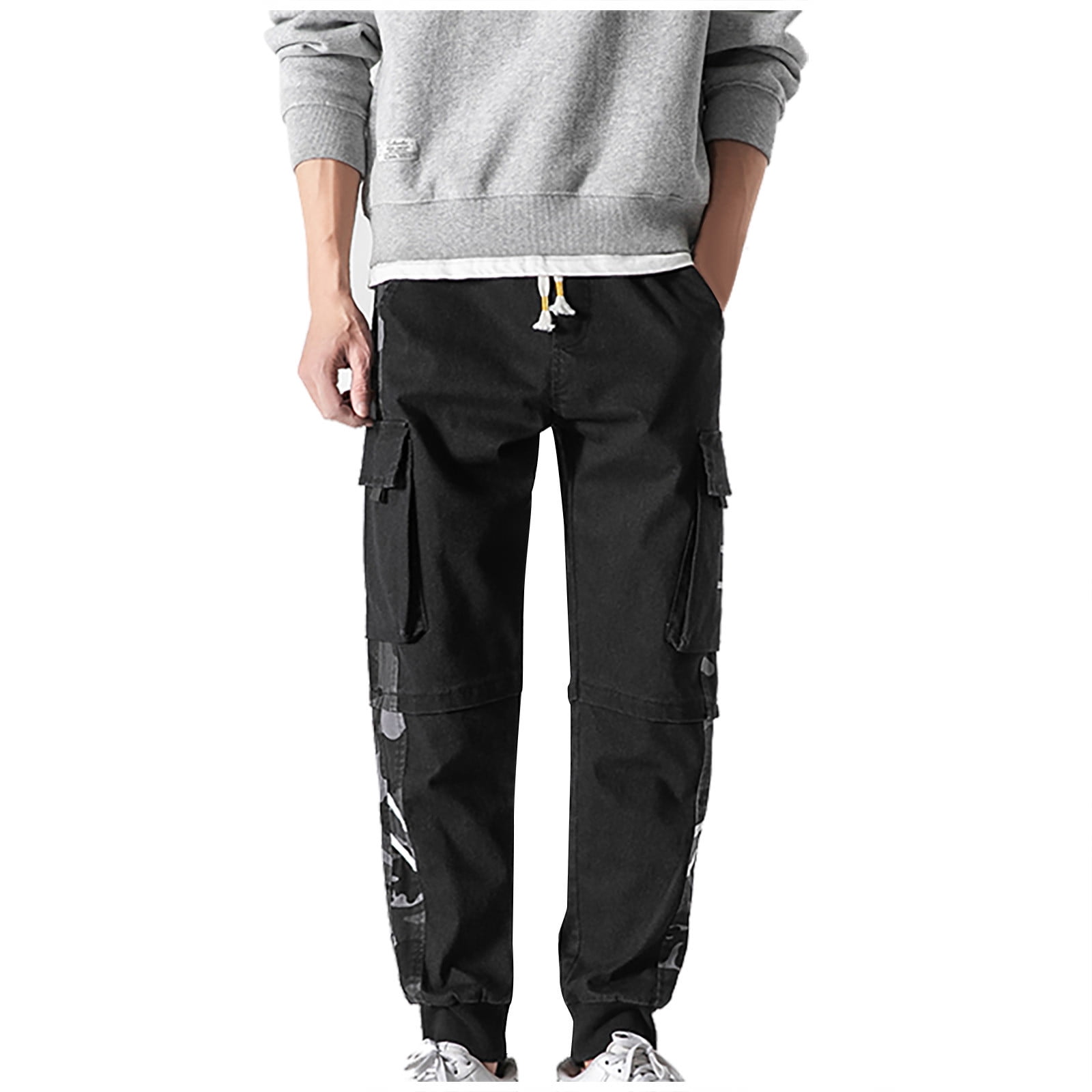 Penkiiy Cargo Pants for Men Men's Fashion Classic Twill Relaxed Fit