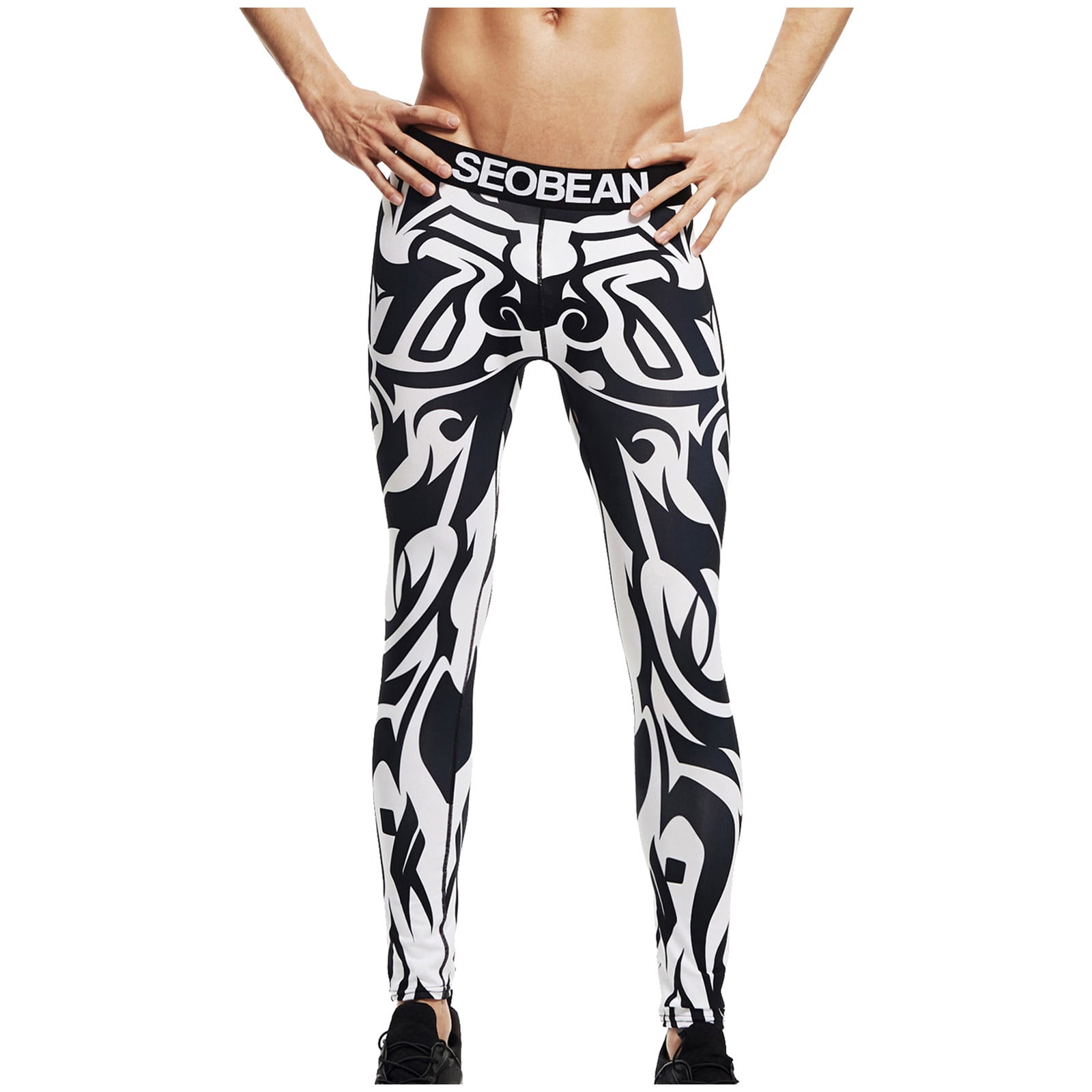 Penkiiy Cargo Pants for Men Men's Print Cotton Breathable Sports