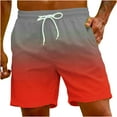 thumbnail image 1 of Penkiiy Carnivals Shorts, Men's Basketball Shorts Casual Workout Athletic Shorts Mesh Flame Gradient Running Short Pants XL Multicolor, 1 of 9