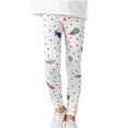 thumbnail image 1 of Penkiiy Cartoon Print Girls Yoga Pants 3-12 Years - Summer Outdoor Anti-Mosquito Leggings with Soft Stretch (Toddler to Preteen), 1 of 4