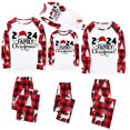 thumbnail image 1 of Penkiiy Christmas Pajamas for Family 2024 Matching Sets Lounge Sets for Women Couples Loungewear Sets Christmas Pjs 10 Years Red, 1 of 5