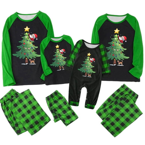 Penkiiy Christmas Pajamas for Family 2024 Matching Sets Lounge Sets for Women Couples Loungewear Sets Christmas Pjs 12 Months Multicolor