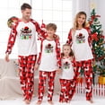 thumbnail image 1 of Penkiiy Christmas Pajamas for Family 2024 Matching Sets Lounge Sets for Women Couples Loungewear Sets Christmas Pjs 3 Months Red, 1 of 5