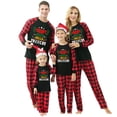 thumbnail image 1 of Penkiiy Christmas Pajamas for Family Matching Pjs Set, Red Plaid Reindeer Holiday Xmas Pajamas for Women Men Kids Red 4-5 Years, 1 of 5