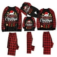 thumbnail image 1 of Penkiiy Christmas Pajamas for Family Matching Pjs Set, Red Plaid Reindeer Holiday Xmas Pajamas for Women Men Kids Red XL, 1 of 7