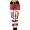 thumbnail image 1 of Penkiiy Christmas Thigh High Stockings Women Girls Christmas Leggings Skinny Jingle Bell Printed High Waist Stretchy Tights Trouser Yoga Pants Multicolor Tights, 1 of 4