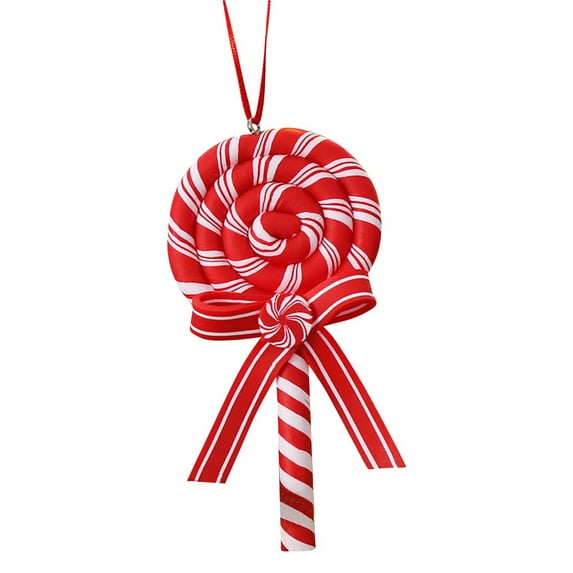 Penkiiy Christmas Tree Lollipop Hanging Ornaments, Xmas Candy Cane Tree Hanging Decor, Christmas Season Home Hanging Decorations and Pendants