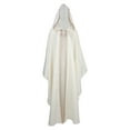 thumbnail image 1 of Penkiiy Cloak with Hood Men Clearance Men Patchwork Hooded Side Slit Casual Party Retro Gothic Long Cloak Stage Outfit Beige Cloak, 1 of 5